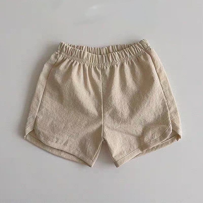BABY&KID】夏作9色展開リネン混コットンショートパンツ | 韓国子供服