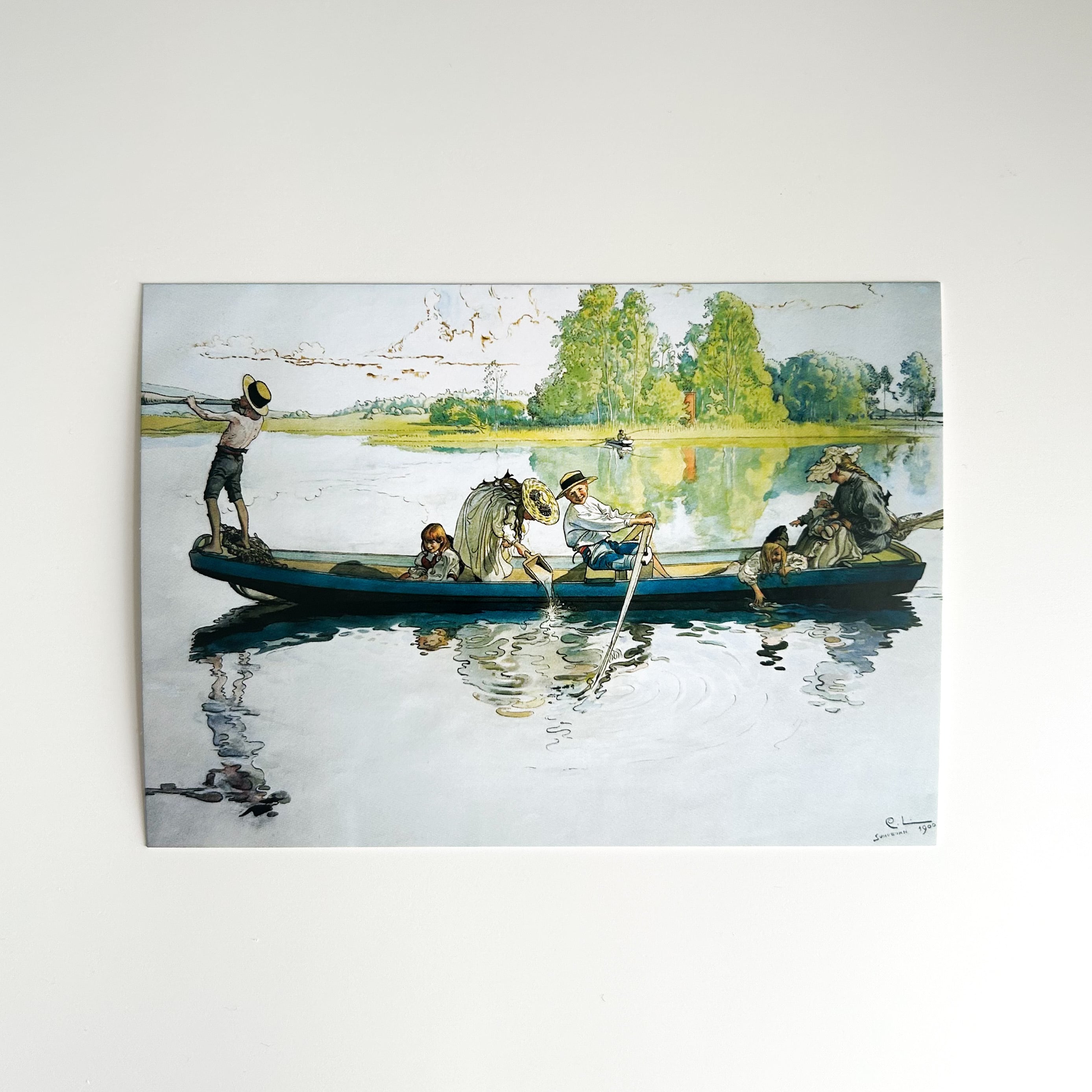 カール・ラーション ポストカード 30 Wikingerzug in Dalarna | hmm