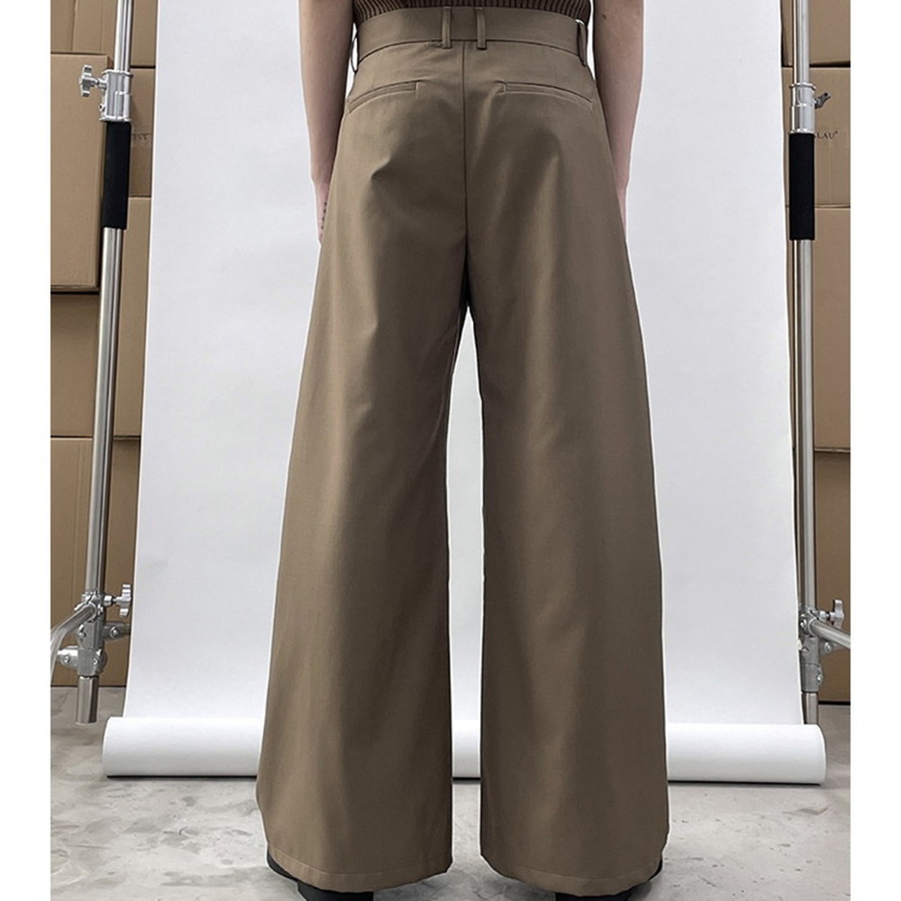 パネルルーズカジュアルスーツパンツ　928