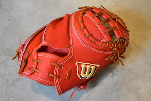 型付け済！2024年モデル新型Cミット 【Wilson】硬式用キャッチャーミット［Wilson中村氏直伝型付け］  型番：CM33型