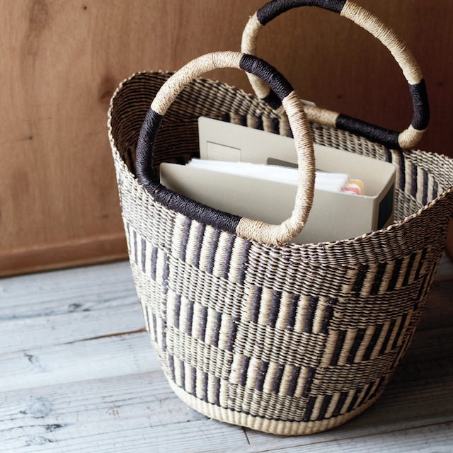 Bolga Shopper Basket / L - c