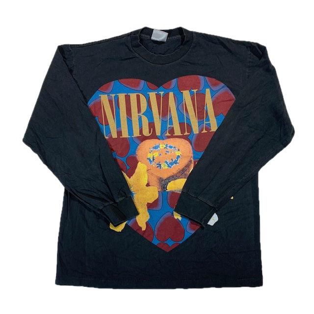 12498 NIRVANA 長袖 Tシャツ ハートシェイプトボックス L