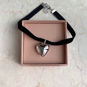 Heart choker / black(1月上旬〜中旬頃発送予定)