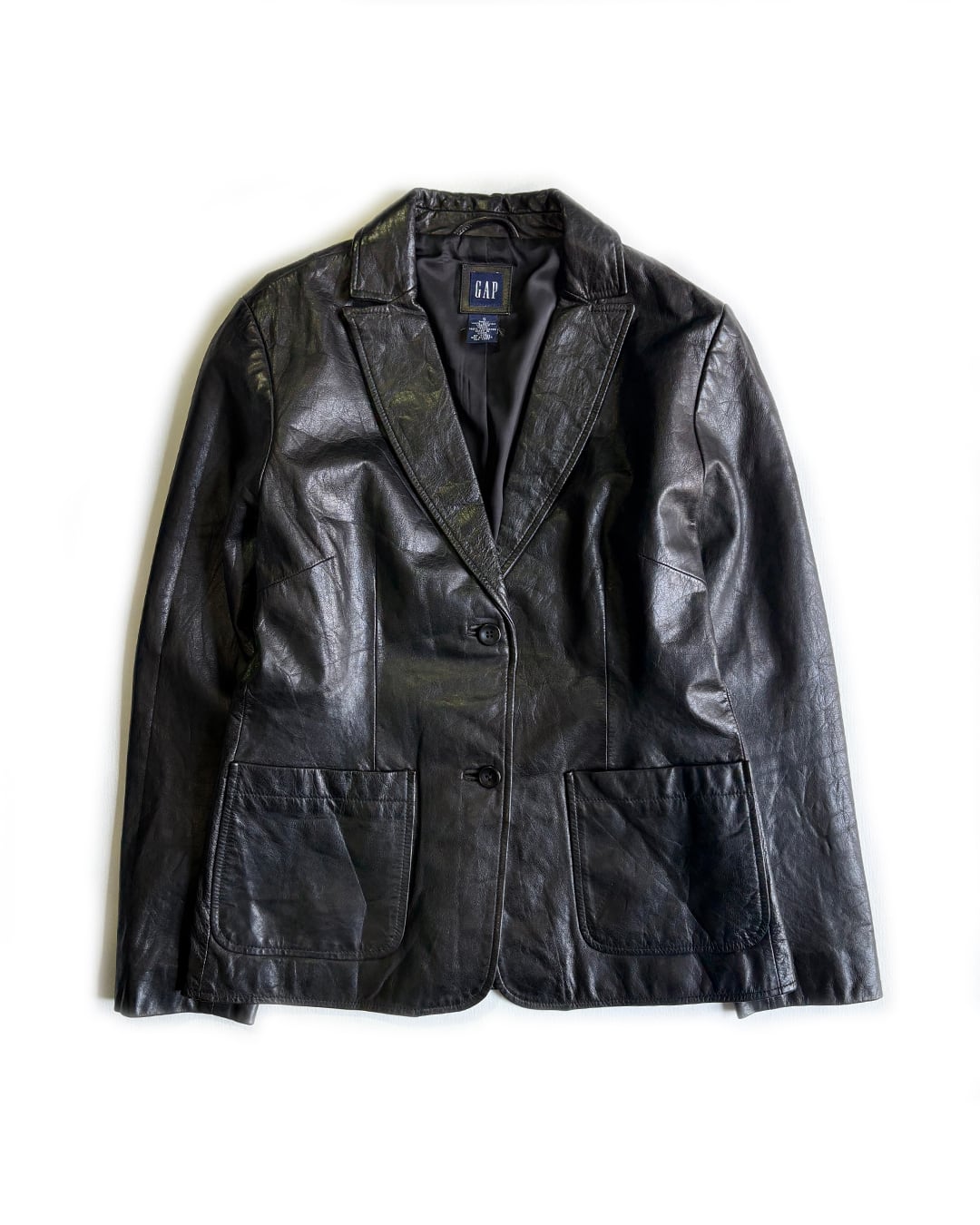 野村訓市着用 オールドギャップ レザーカーコート ブラック 1320 | Pay ID