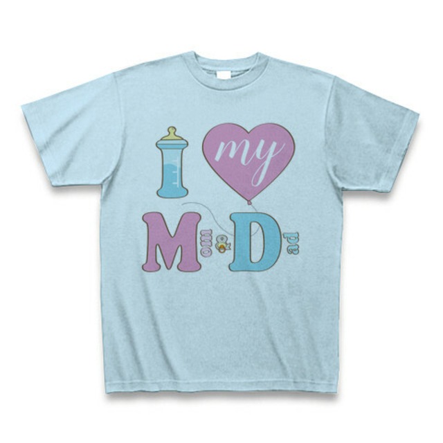 I love my Mom & Dad -light blue-