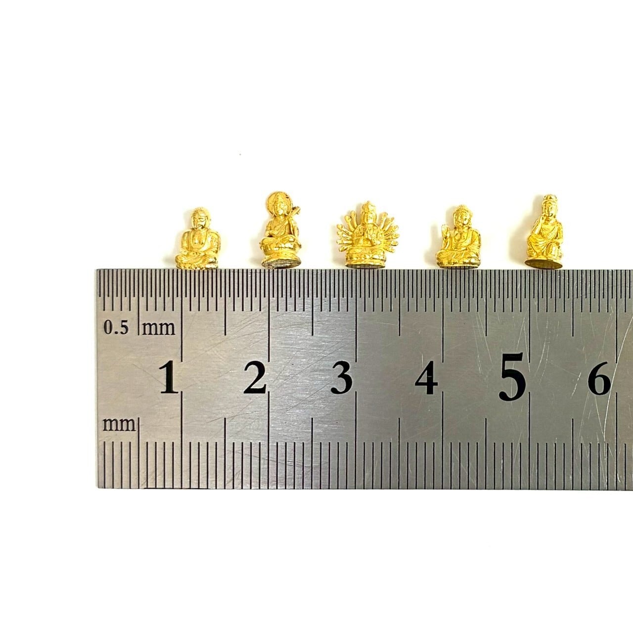 純金 約1g 千手観音像 ペンダントトップ JUNGOLD オリジナル作品 指先