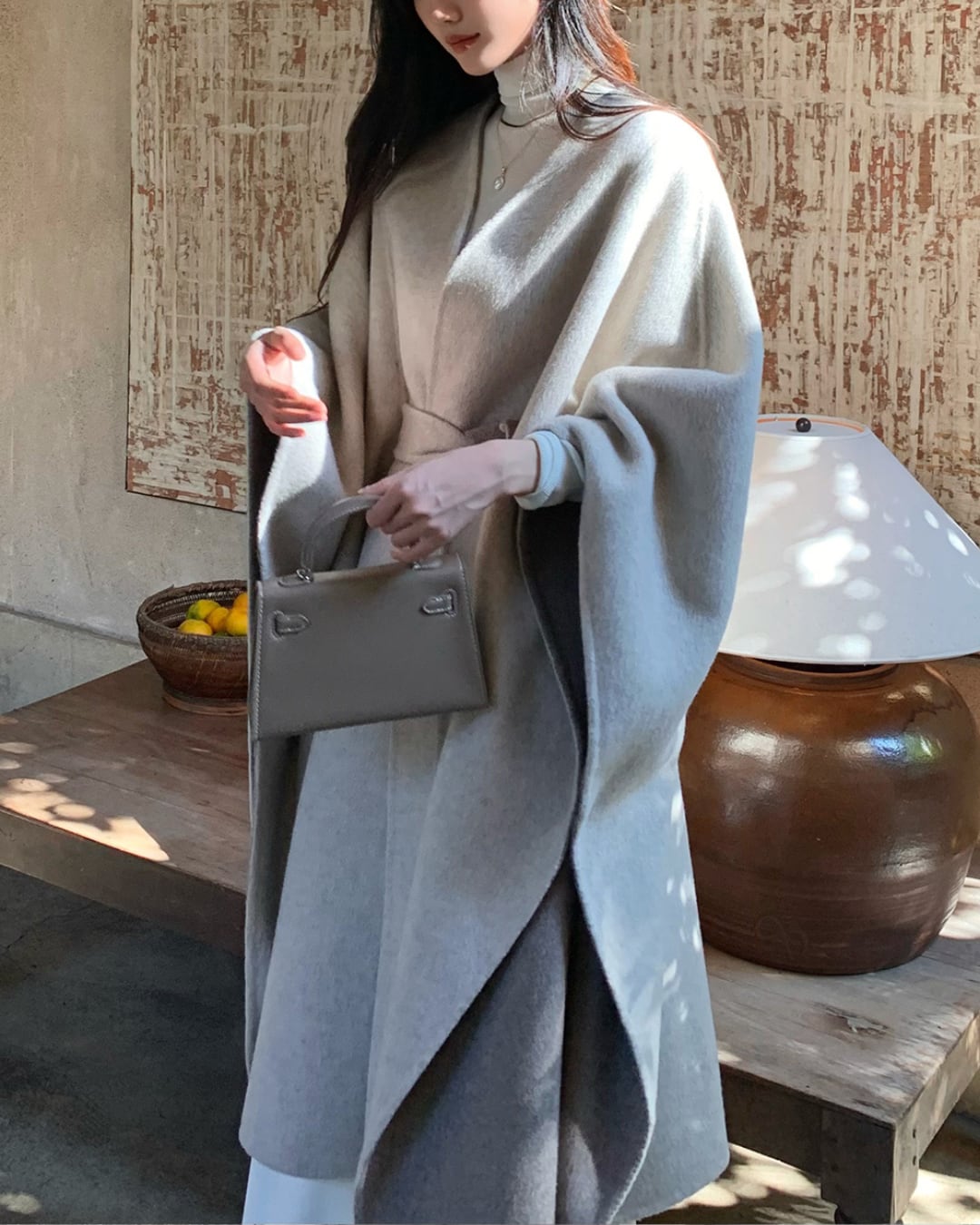 ポンチョガウンコート A25177