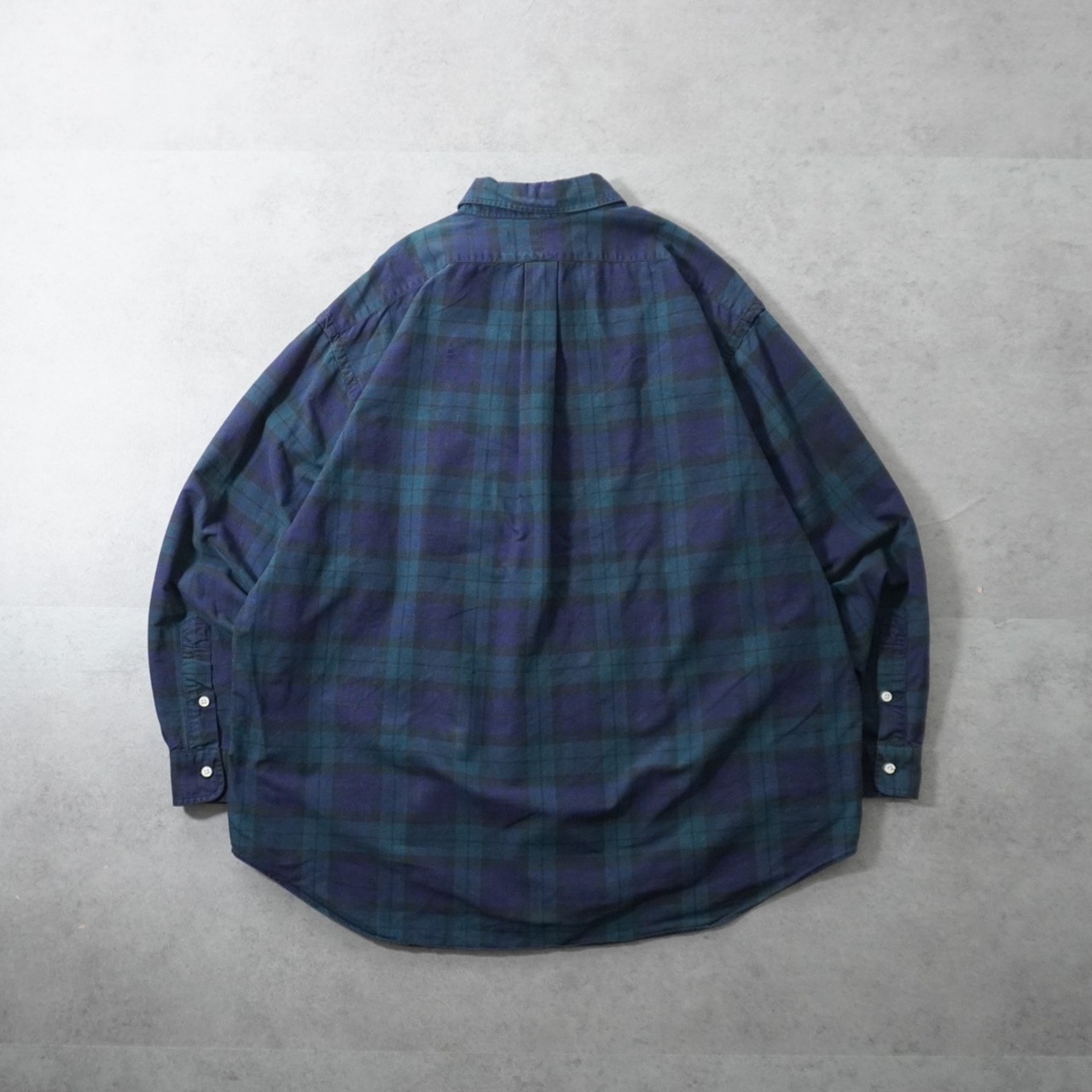 90s Ralph Lauren black watch "The Big Shirt" [XL] 古着 - 2