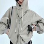 design fake two-piece heavy hooded jacket (NC070)