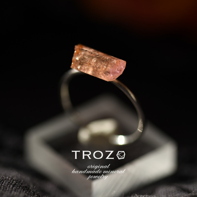 トパーズ 【012 Poppy Collection】 インペリアルトパーズ 鉱物原石 14kgf / シルバー925 リング 指輪 天然石 アクセサリー (No.3119)