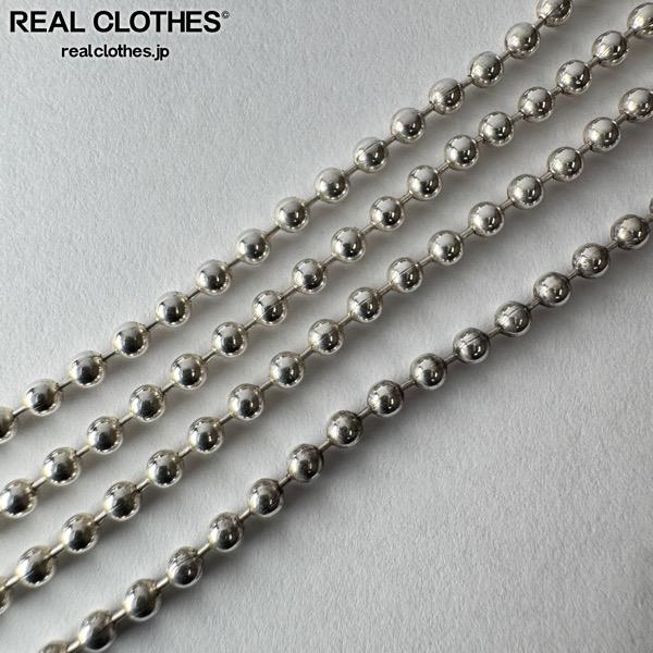 CHROME HEARTS/クロムハーツ 純正ボールチェーン 77cm | REALCLOTHES