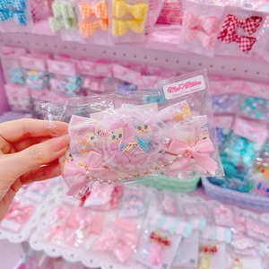 【R14】54-23布リボンヘアクリップ