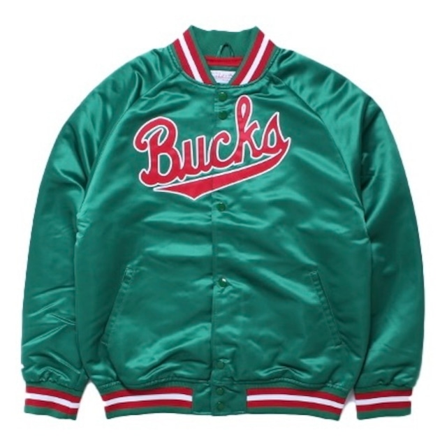 【Mitchell&Ness】LIGHTWEIGHT SATIN JACKET - BUCKS