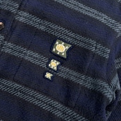 Mademoiselle NON NON マドモアゼルノンノン ボーダー 中綿 キルティング ジャケット/ネイビー系 レディース パパス