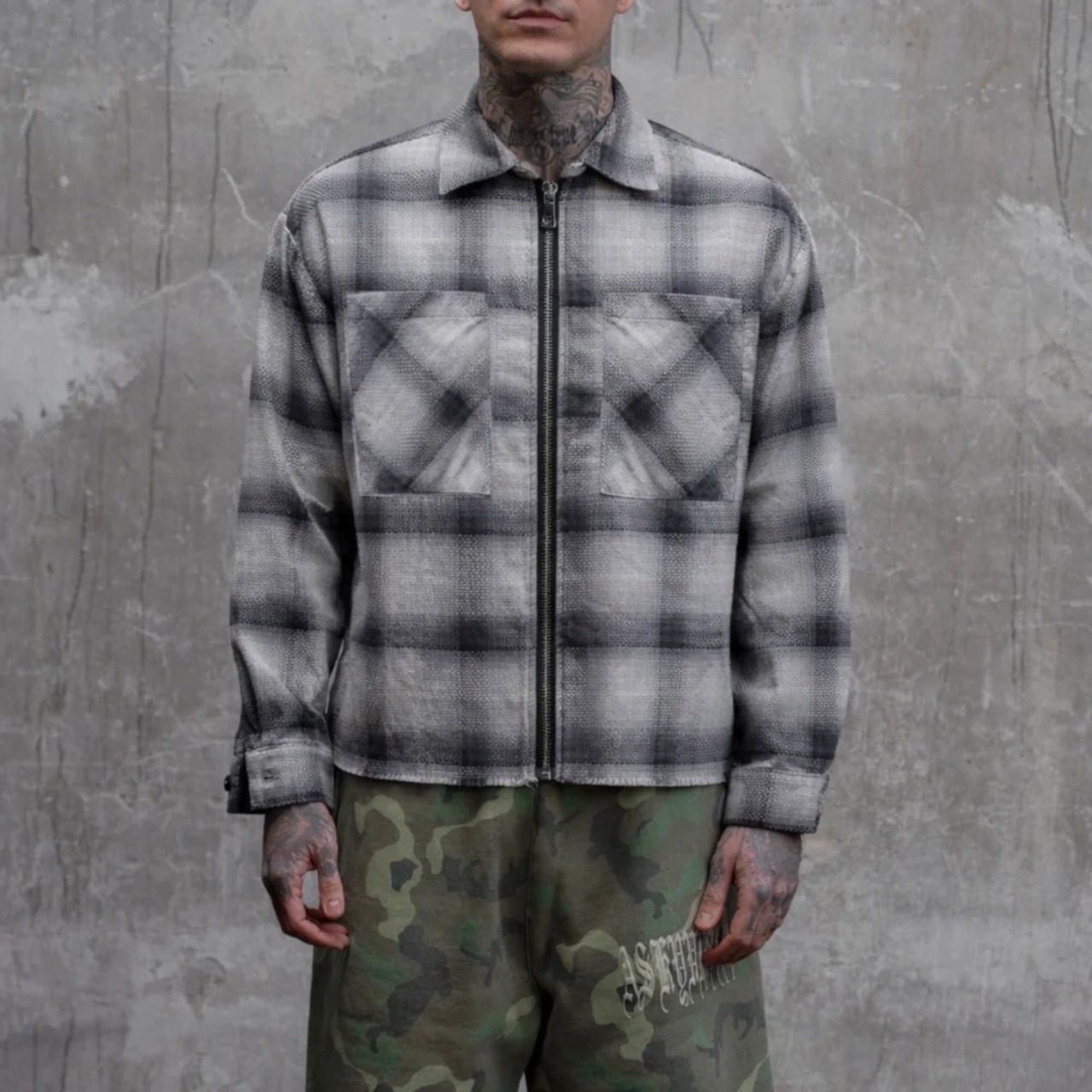 ASKYURSELF / raw summer flannel shirts