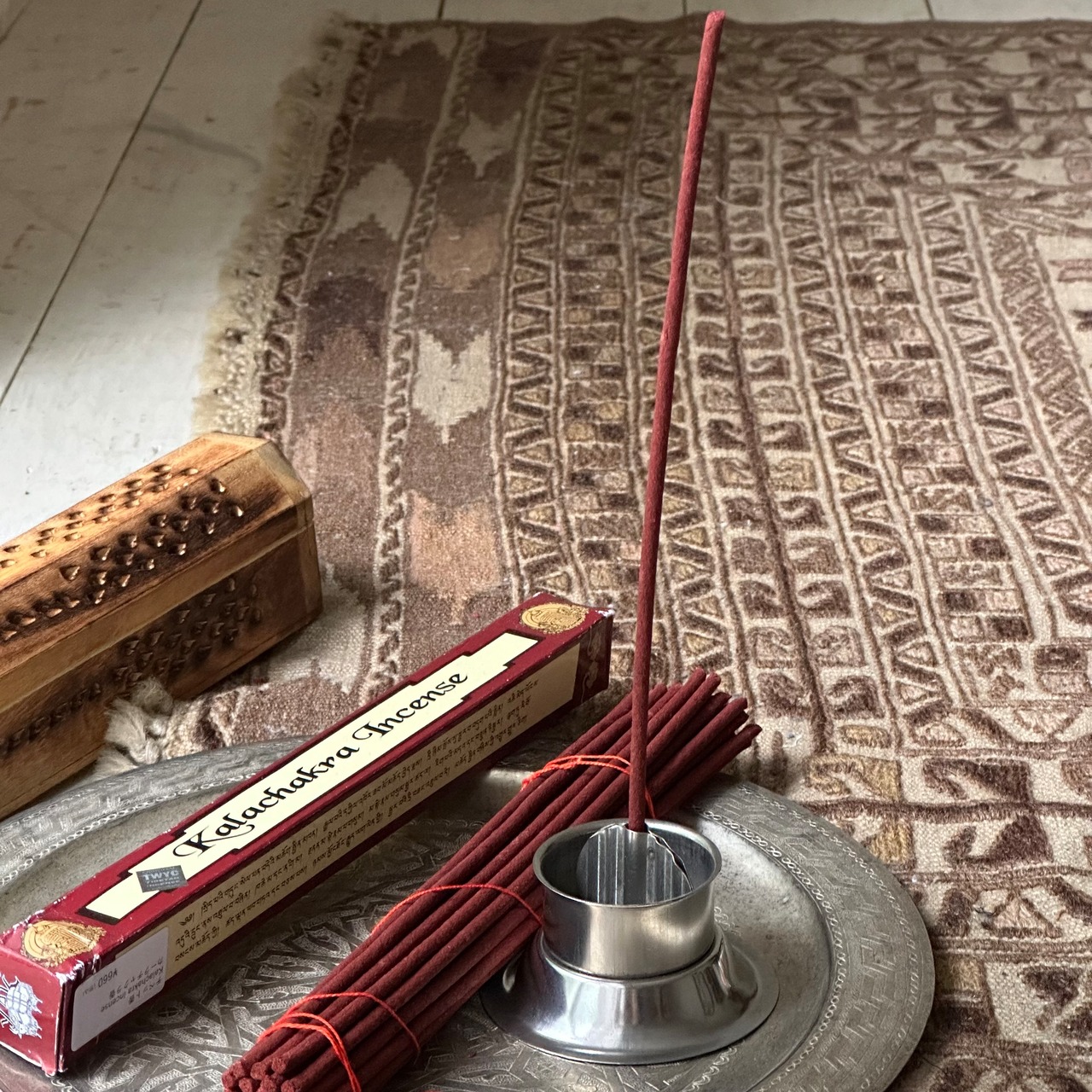 ステンレスのお香立て