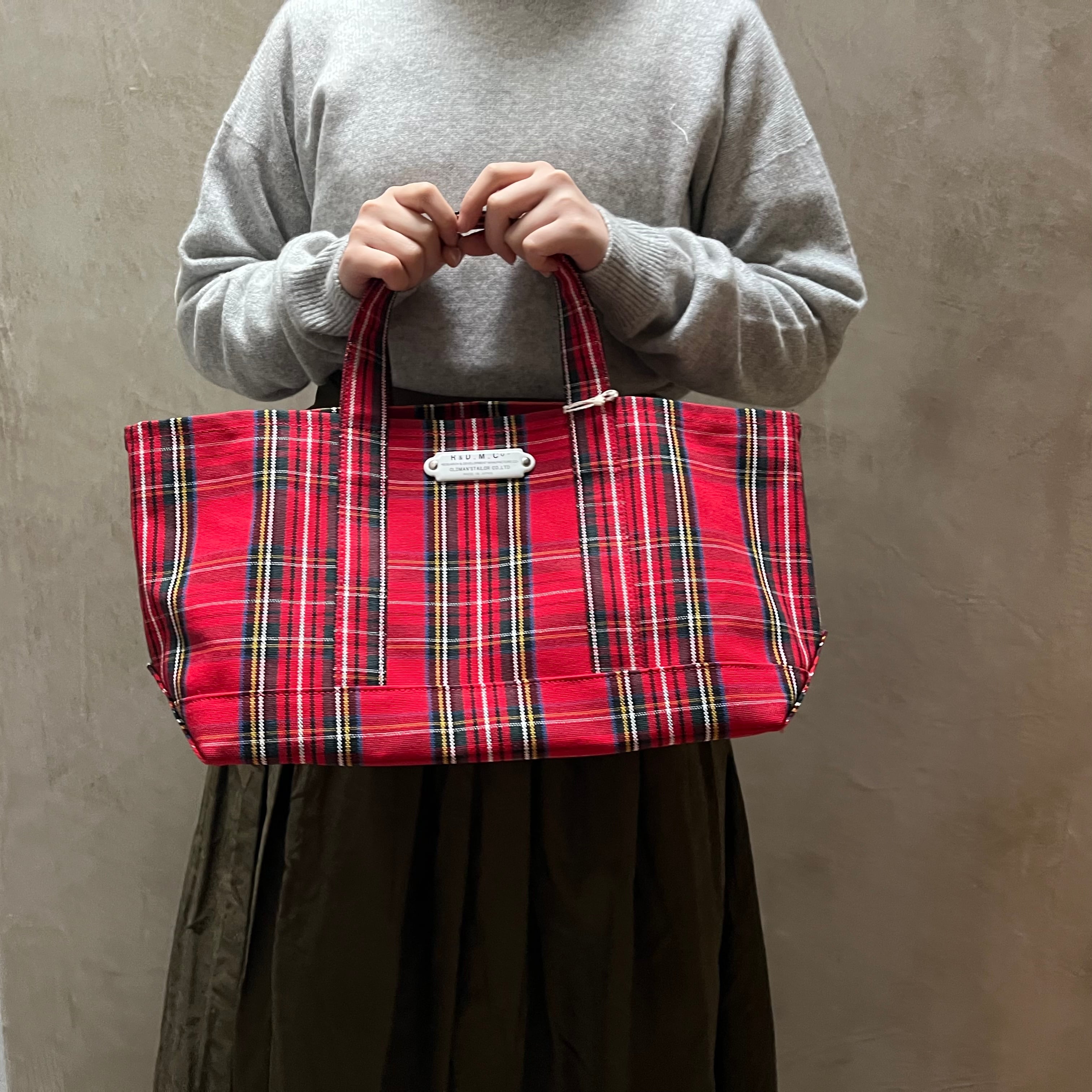 R&D.M.Co-/OLDMANS TAILOR(アールアンドディーエムコー/オールドマンズテーラー) / Tartan check tote bag  (s) Royal Stewart #5731 | Routes*Roots powered by BASE