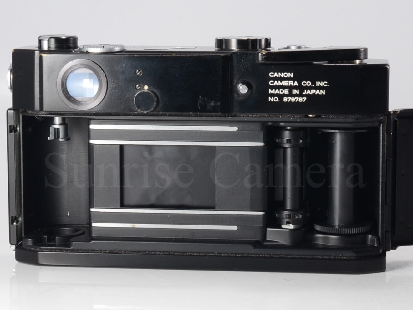 Canon MODEL 7 ブラックボディ 整備済 革ケース付 キヤノン (55679