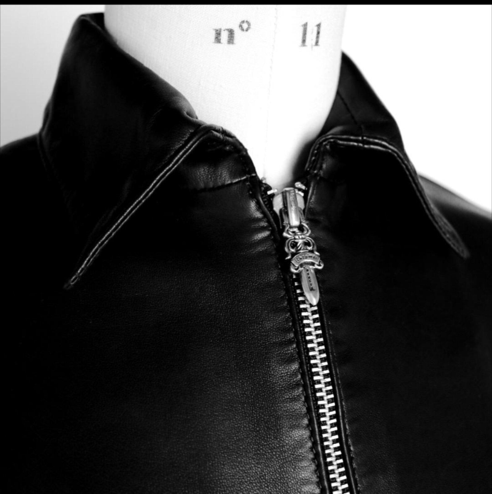 CHROME HEARTS クロムハーツ レザー シャツ ジャケット