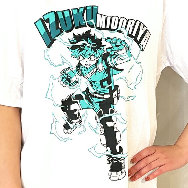 僕のヒーローアカデミア デク Tシャツ(ホワイト) Mサイズ アパレル