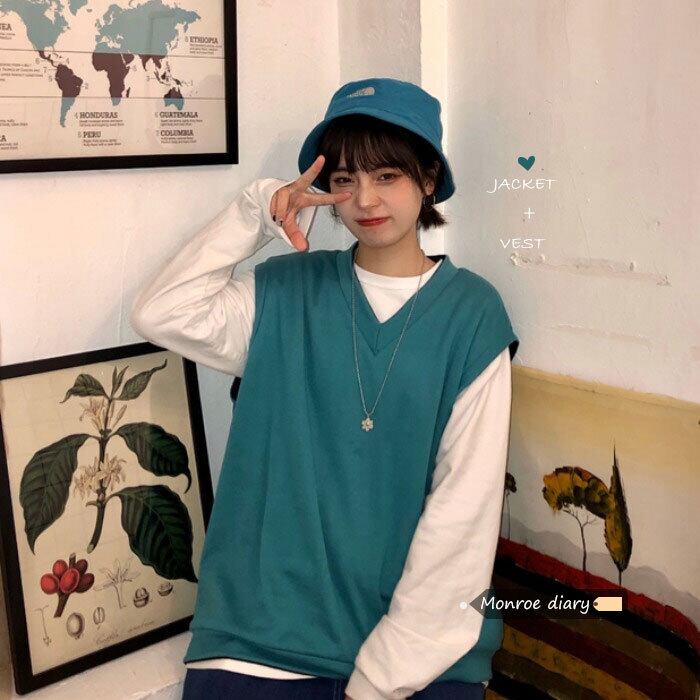 スプリングスタイルスタンダードカジュアルセーター レトロ 春物 モンロー11443804331