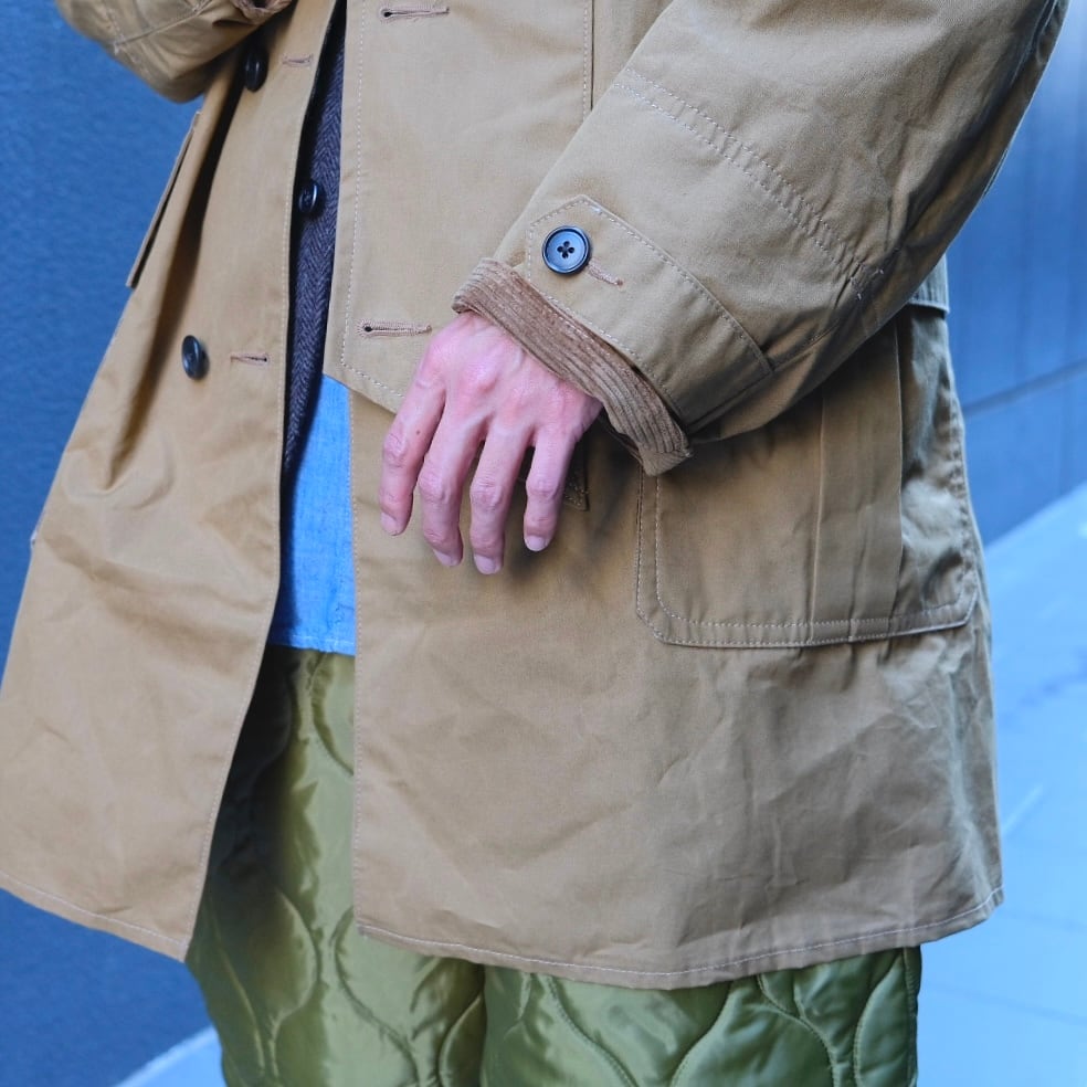 KENNETH FIELD(ケネスフィールド) /MAX PROOF COAT BM WAX-KHAKI-(52