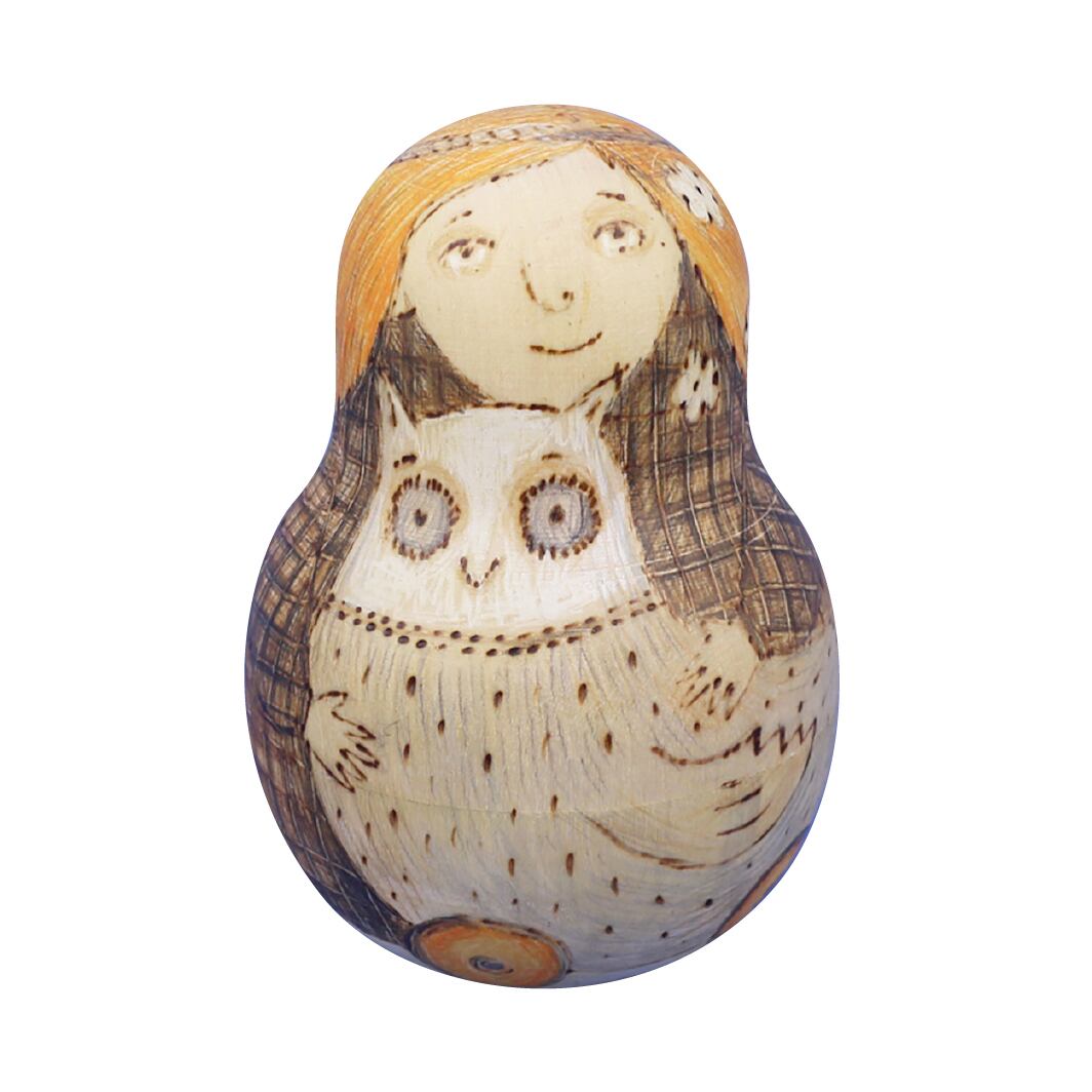 エレーナ・ガモワ作 マトリョーシカ 7個型 | GINZA HAKKO 木の香