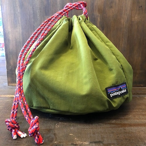 Patagonia custom Drawsting bag【巾着袋】カーキ