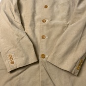 Karl Helmut カールヘルム 裏ギンガムチェック コーデュロイ セットアップ (上)M (下)XL/ベージュ