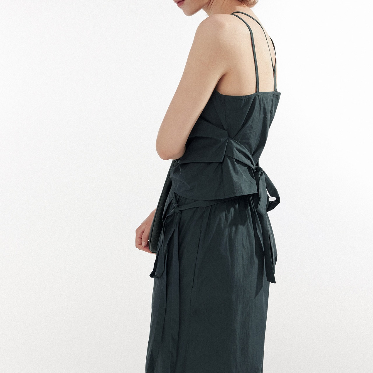 Draped Camisole & Wide Pants Set-up  T4594