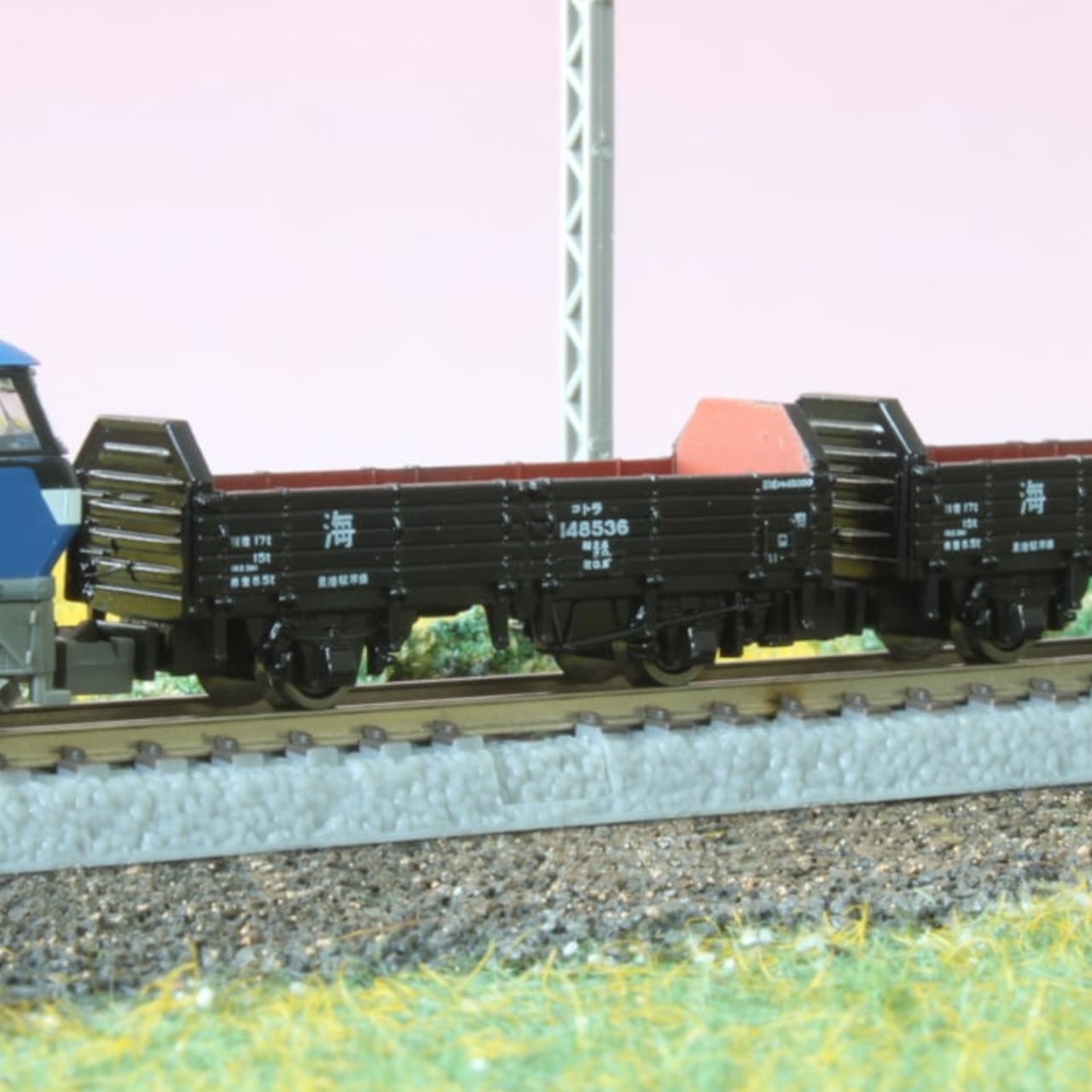 【HO-TK4202】国鉄貨車 トラ4000+2000 2両セット(HOゲージ) T025-2 国鉄 トラ45000形貨車 [海] 2両セット (JNR TORA 45000 Type