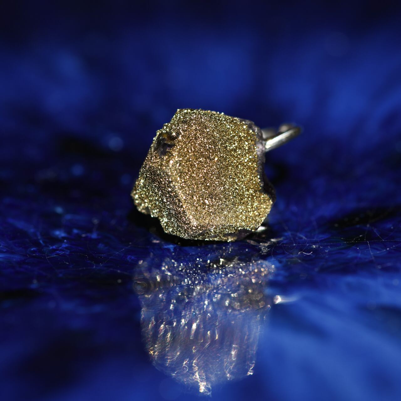 018 0 Collection】 パイライト共生フローライト 鉱物原石 シルバー925