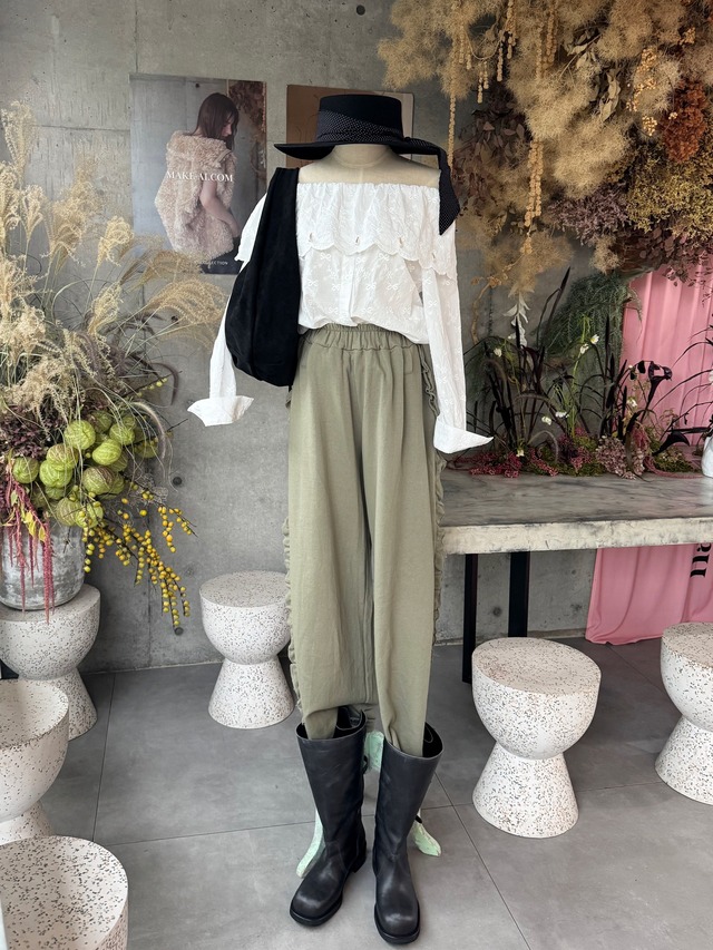 （select）フリルスウェットパンツ