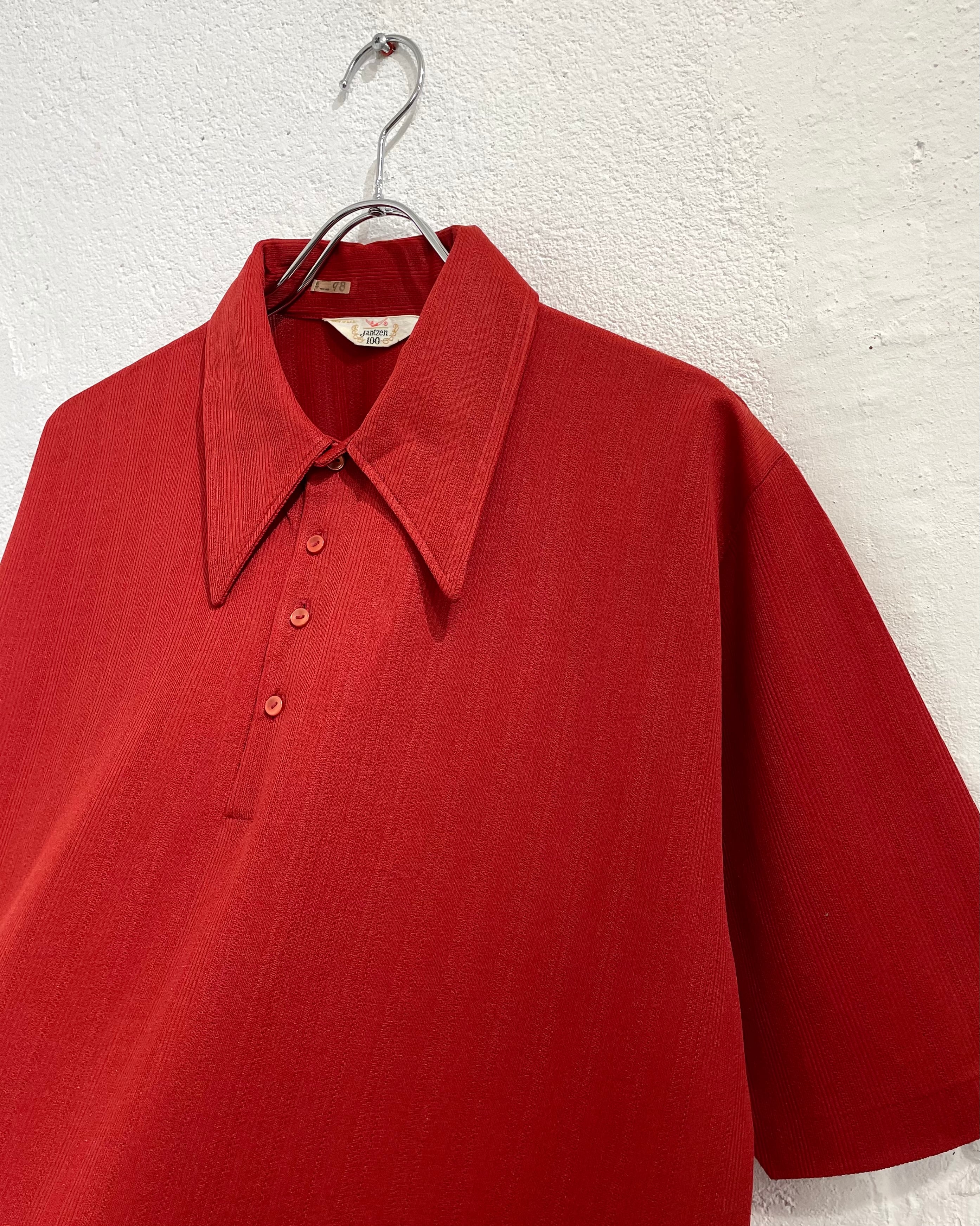 70s TOWNCRAFT Jacquard Pattern S/S Knit Polo | VOLAR