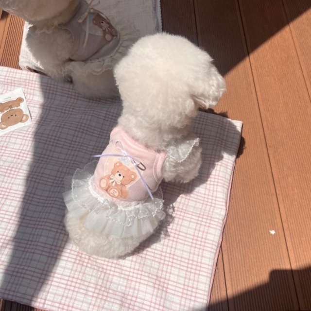 【予約】[Hi yeboo] cherie bear ops (pink)