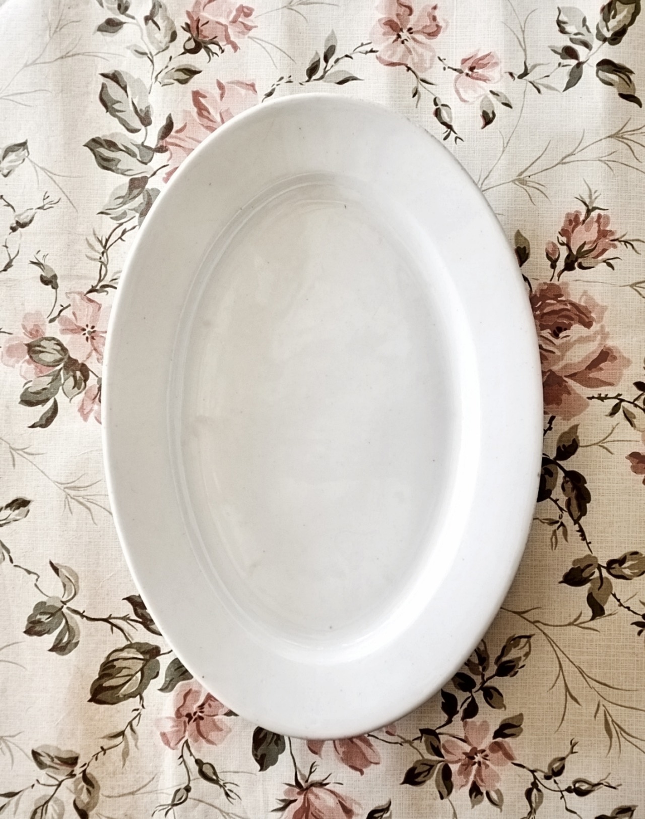 19世紀  フランス 36c おお崇高な白よ！白の集約と重厚なオーバルプレートa アンティーク