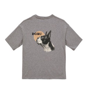 ボストンテリア　バックプリント　Tシャツ