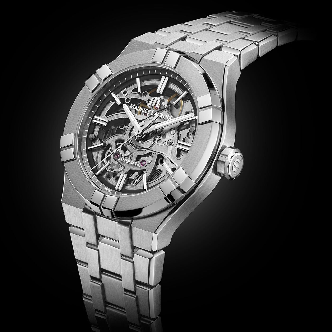 【MAURICE LACROIX モーリス・ラクロア】 AIKON AUTOMATIC SKELETON 39MM アイコン オートマティック スケルトン／国内正規品 腕時計