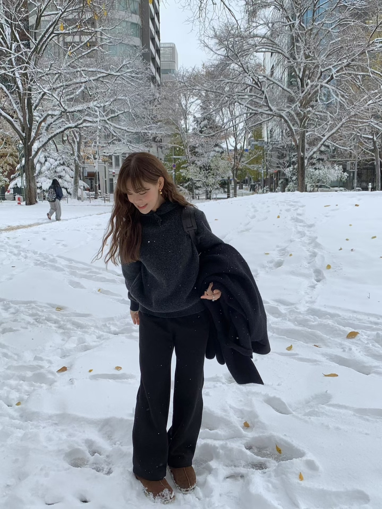 (即納) LIFFEY / Melu warm kimo pants 2color