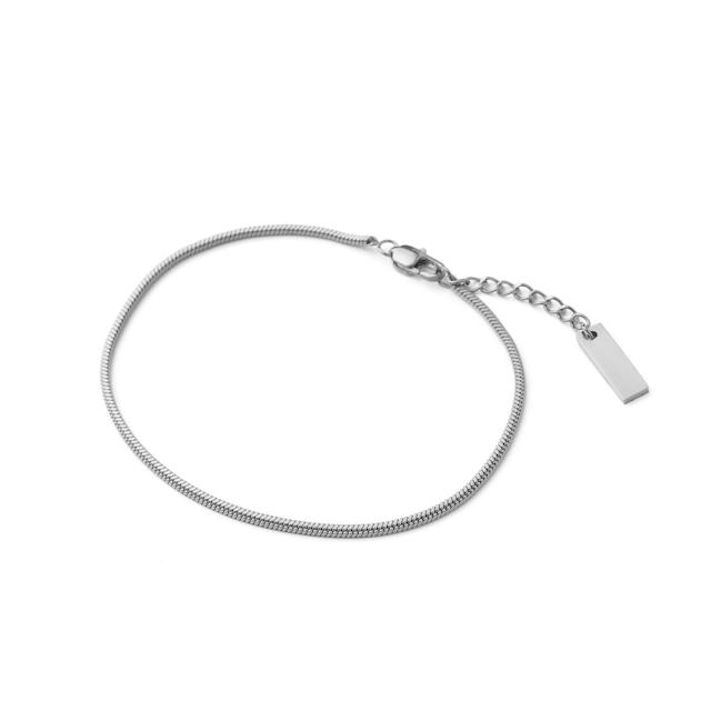 Round snake chain anklet (can0008s)