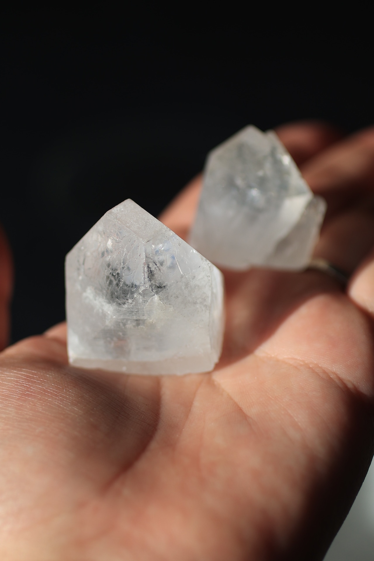 ダイヤモンドアポフィライト 原石2点セット|Diamond Apophyllite|天然石 鉱物 パワーストーン|st00426