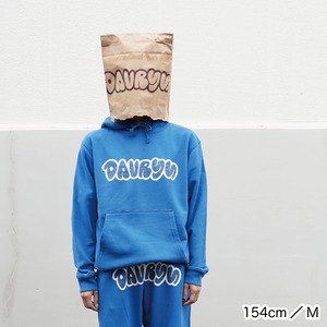 davryu leopard REV Pile HOODIE [ブルー]