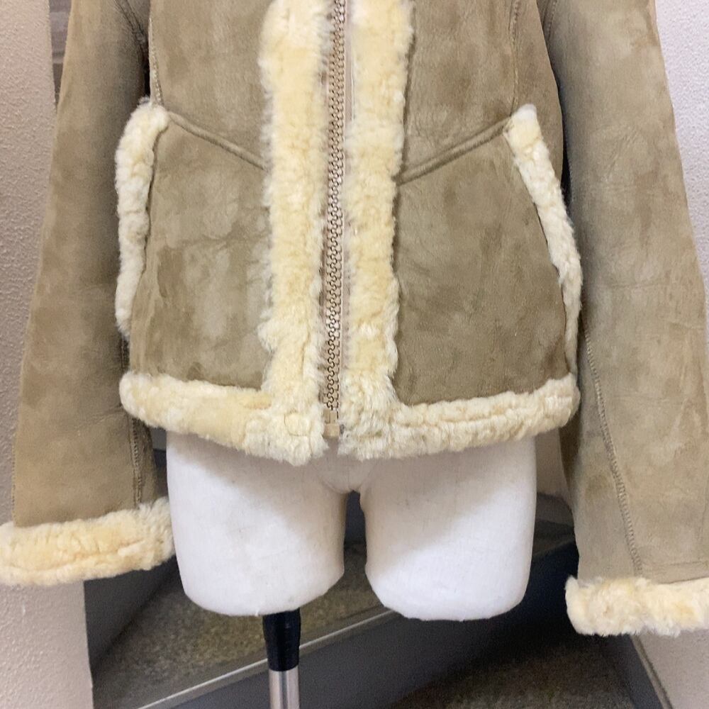 ヴィンテージ ムートンジャケット ベージュ色 vintage