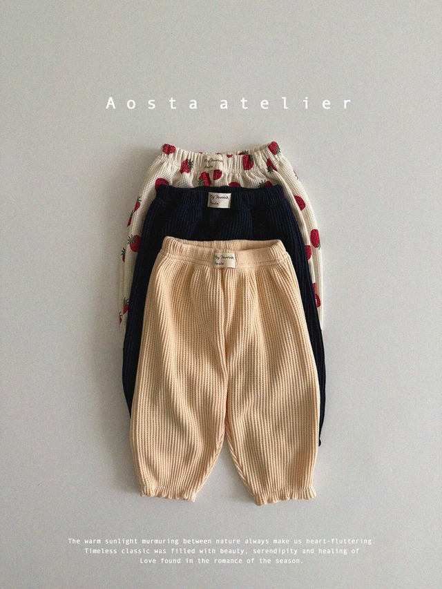 【予約】 Aosta  / spring pants