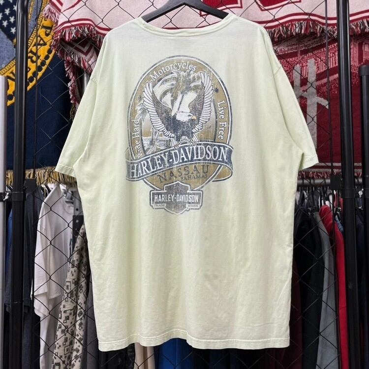 ハーレーダビッドソン 半袖Tシャツ ワシ バックプリント 2XL 古着 古着屋 埼玉 ストリート オンライン 通販