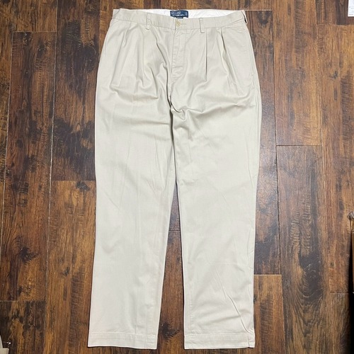 90s Ralph Lauren ポロチノ チノパンツ POLO ラルフローレン ネイビー ヴィンテージ W36 L34 W92cm コットン ワークパンツ スラックス 00s
