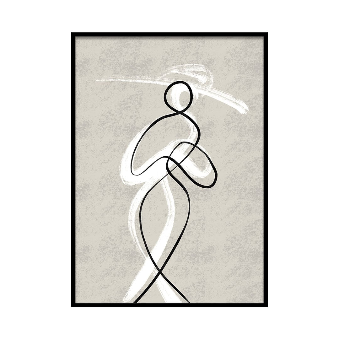 A0197/線画/アートポスター【 A4 / A3 / A2 / A1 サイズ・フレーム 付きに変更可 】