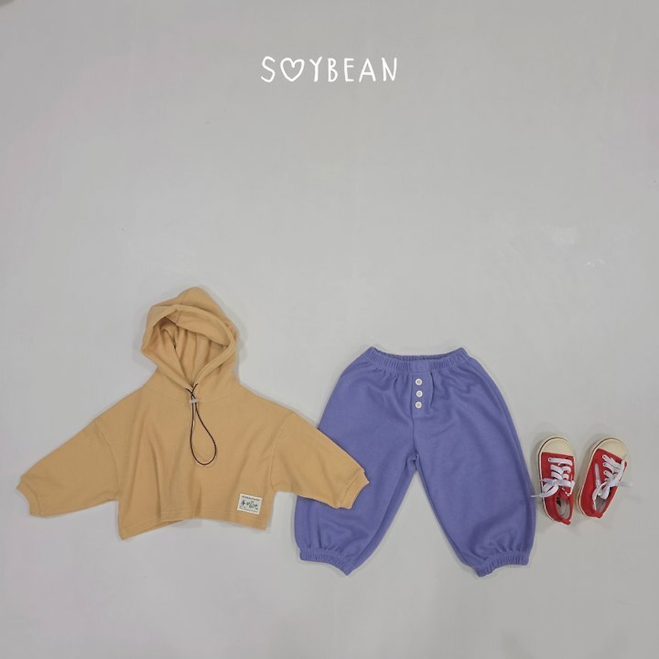 【取寄】SOYBEAN ボタンジョガーパンツ|秋服|韓国子供服| 26/AT