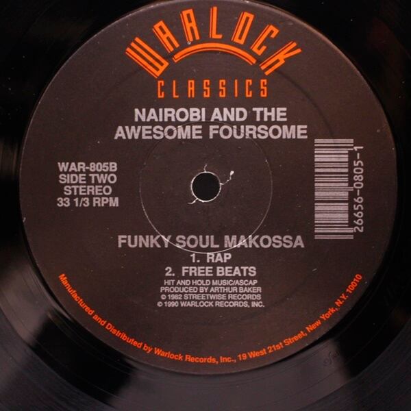 T-La Rock & Jazzy Jay / Nairobi And The Awesome Foursome / It's Yours / Funky Soul Makossa [WAR-805] - 画像2