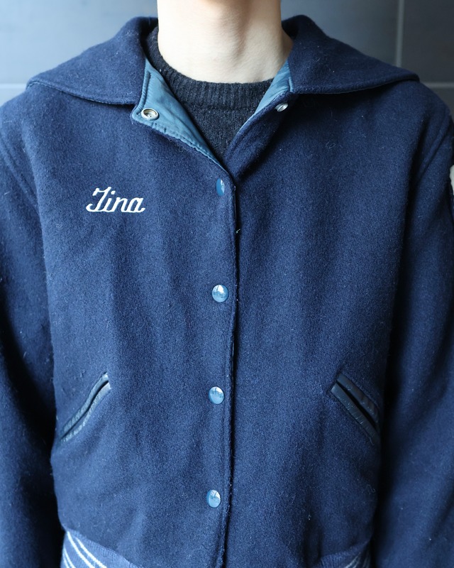 reversible sailor collar blouson